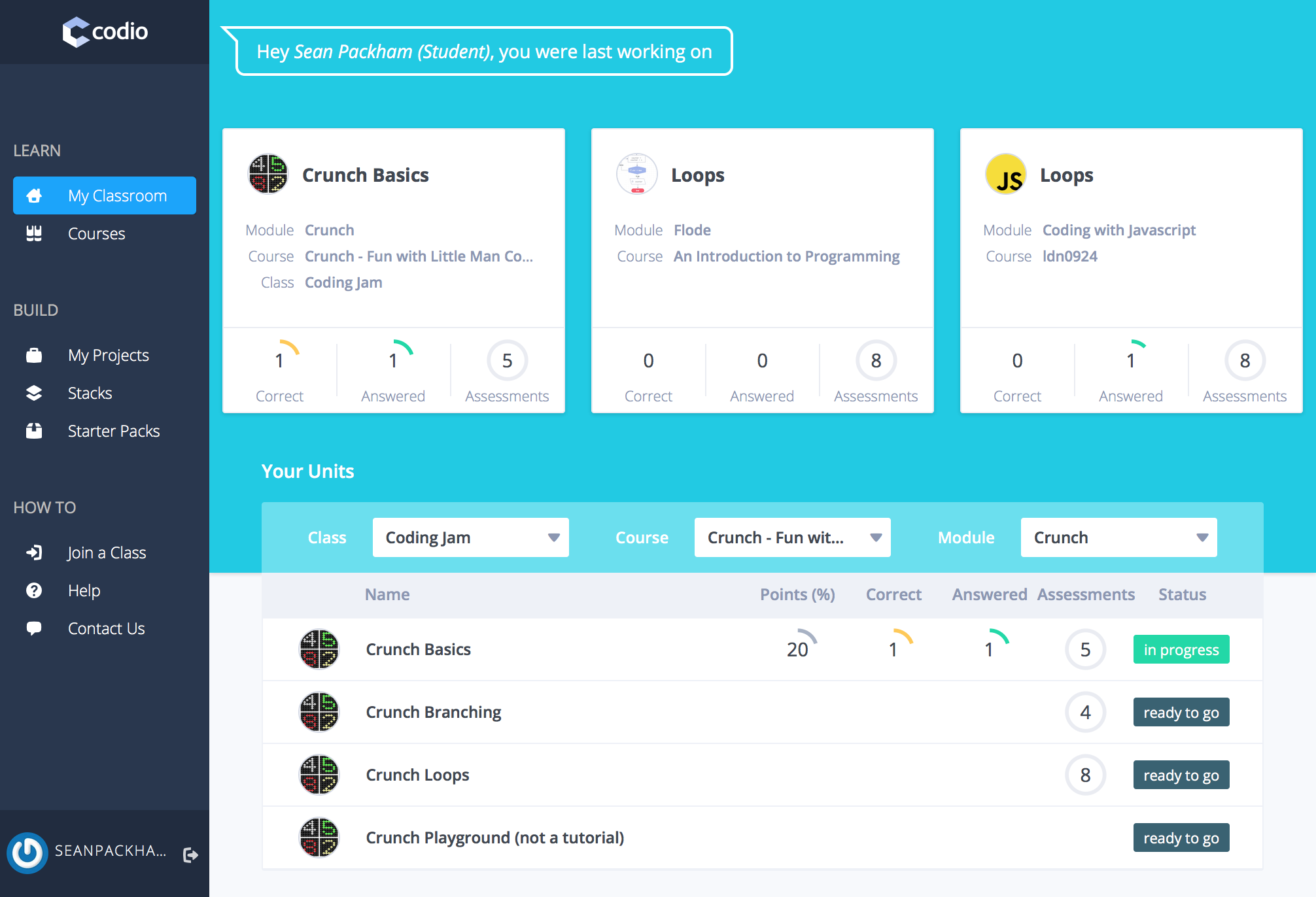 Student Dashboard | 盒子UI